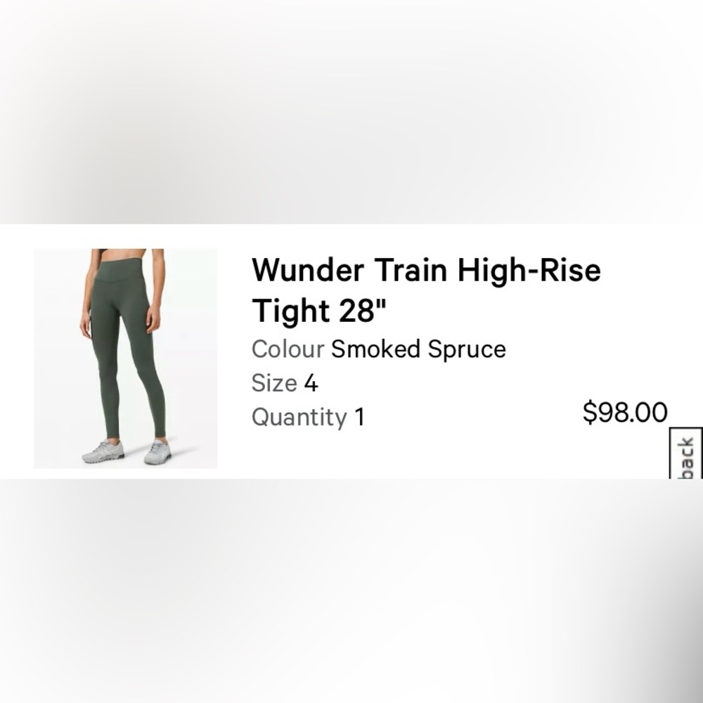 Never worn lululemon athletica Green Wunder under Leggings